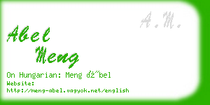 abel meng business card